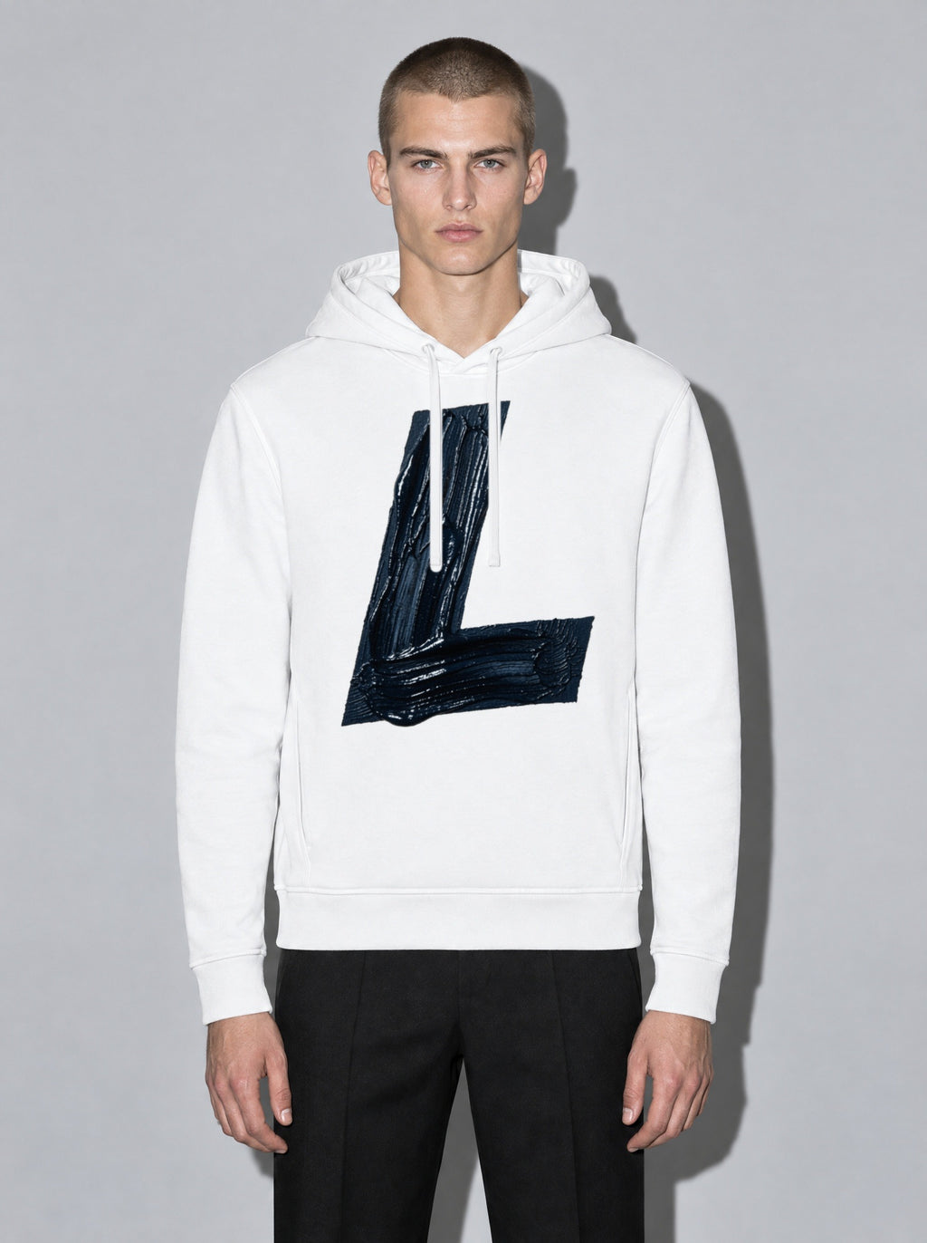 DARK L Hoodie, White